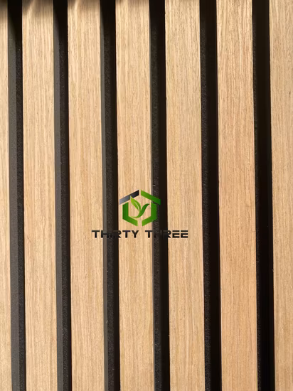 Interior Decoration MDF Wooden Soundproof Grooved Acoustic Wall Panel