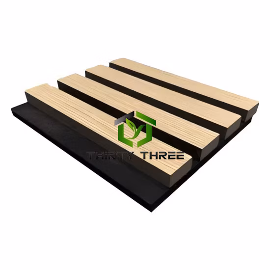 Interior Decoration MDF Wooden Soundproof Grooved Acoustic Wall Panel